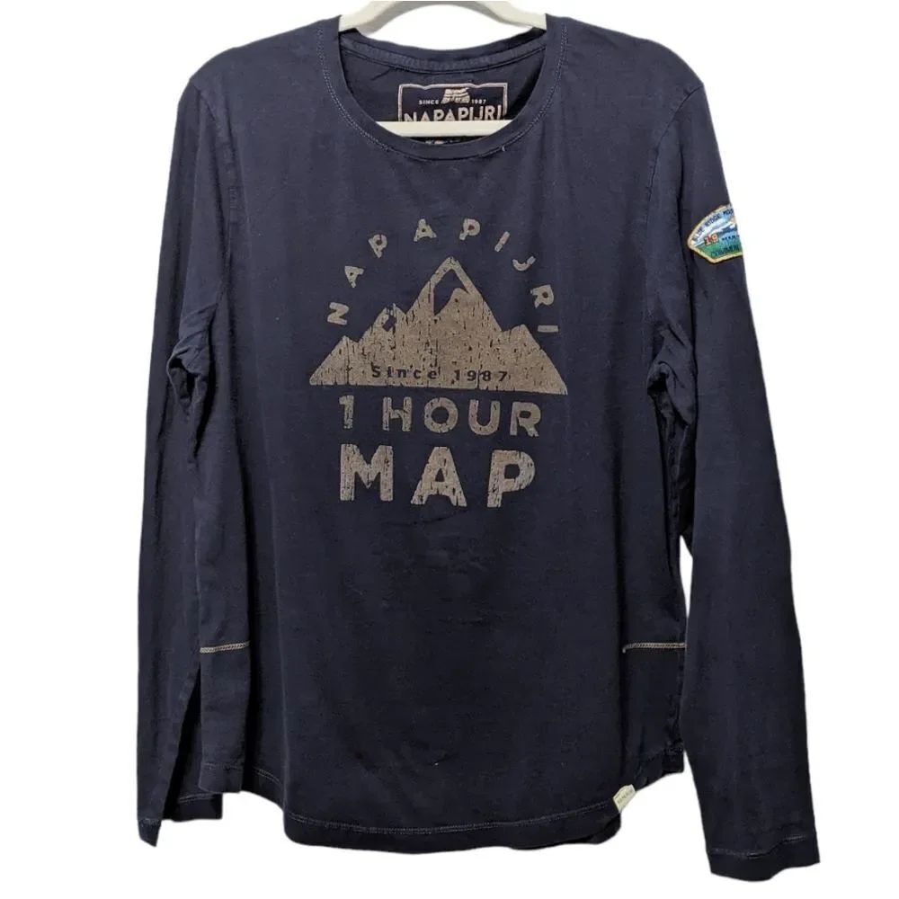 NAPAPIJRI Graphic Long Sleeve Top L